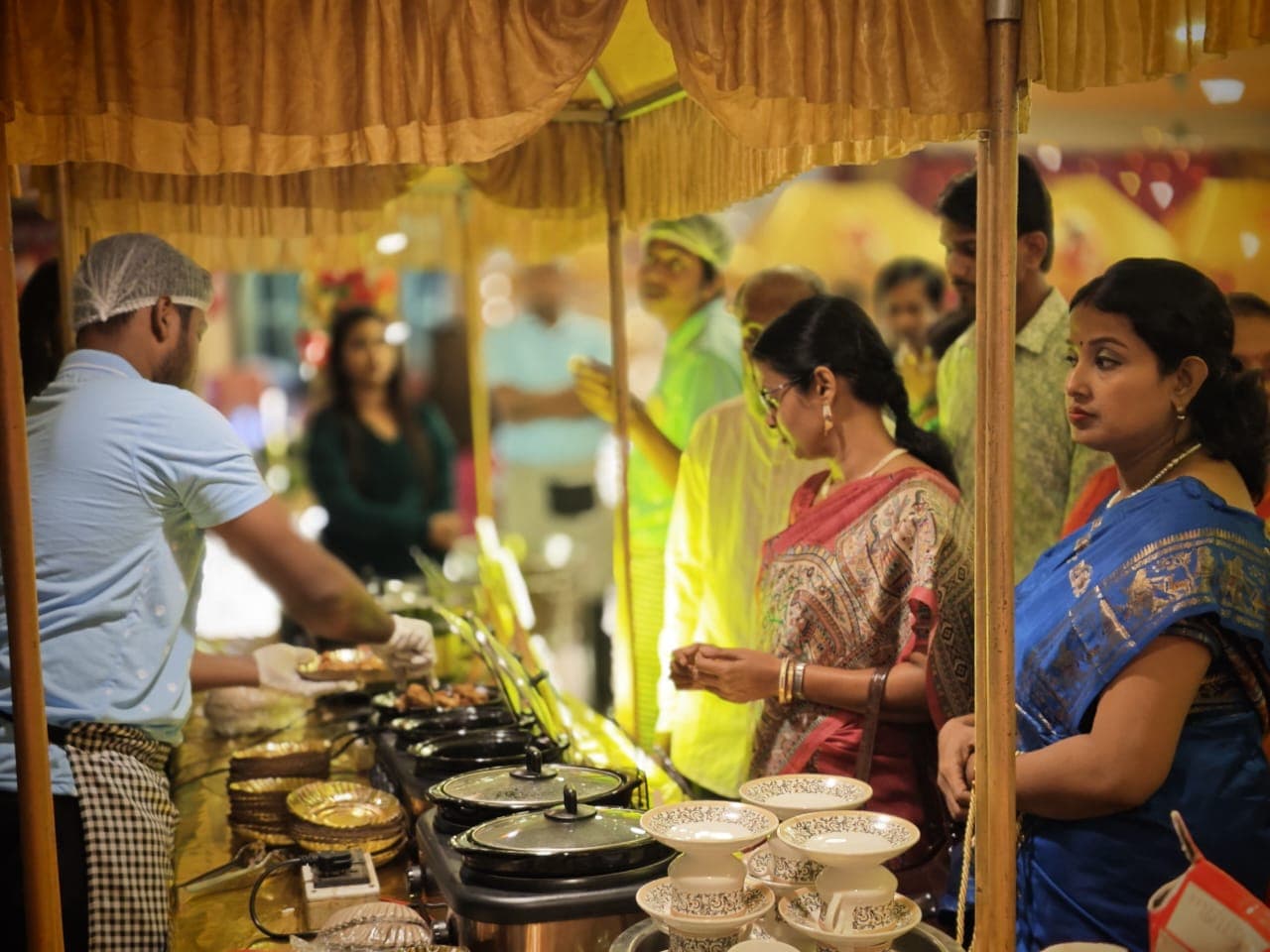 Live catering counter